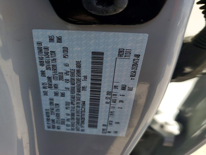 Aukcja sprzedaży 2026 Ford F250, vin: 1FT8W2BT8TEC31644, numer aukcji: 65273896