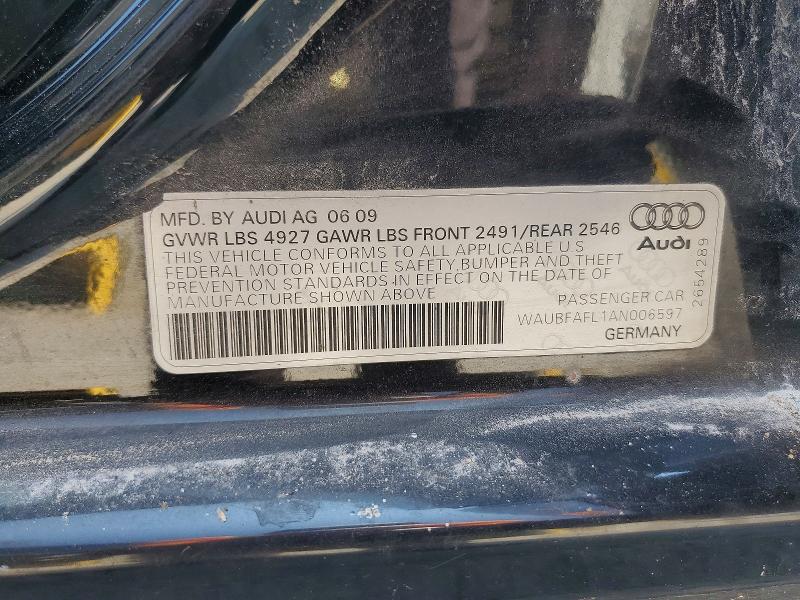 Aukcja sprzedaży 2010 Audi A4, vin: WAUBFAFL1AN006597, numer aukcji: 64744436
