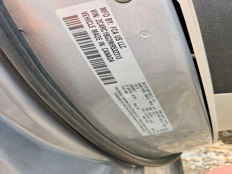 64256746 :رقم المزاد ، 2C4RC1BG2MR532313 vin ، 2021 Chrysler Pacifica مزاد بيع