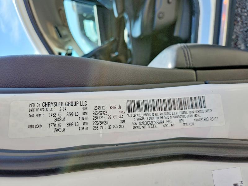 Продаж на аукціоні авто 2014 Dodge Durango, vin: 1C4RDHDG2EC455004, номер лоту: 65953916