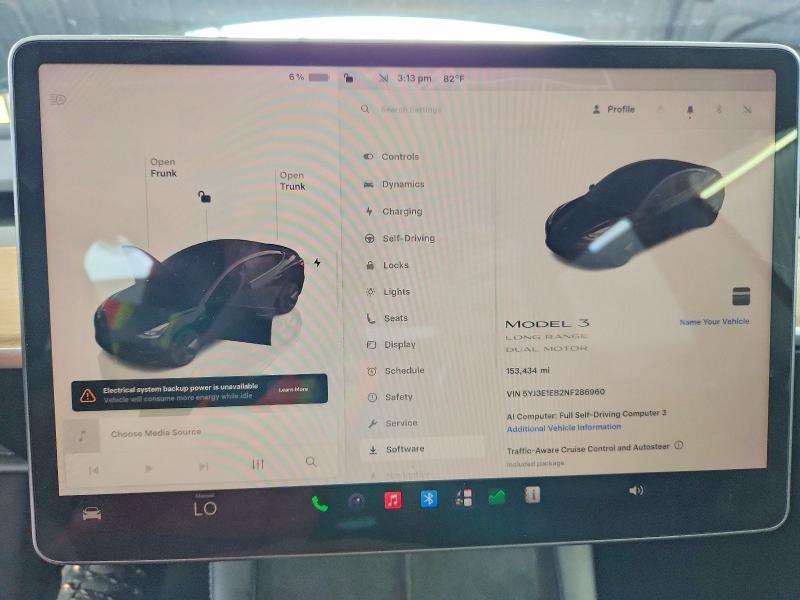 Продажа на аукционе авто 2022 Tesla Model 3, vin: 5YJ3E1EB2NF286960, номер лота: 64410746