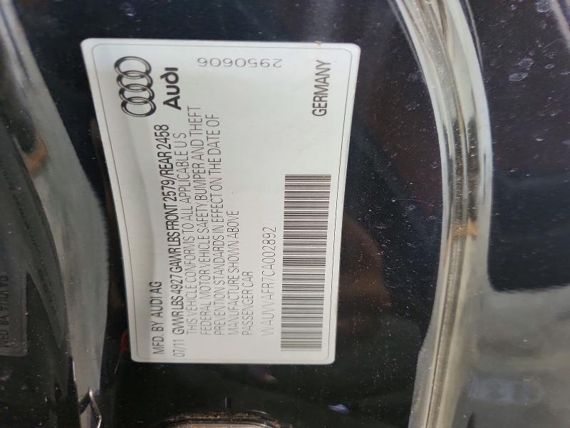 Aukcja sprzedaży 2012 Audi S5, vin: WAUVVAFR7CA002892, numer aukcji: 66217696