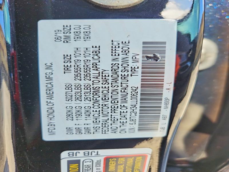 2020 Acura Rdx მანქანა იყიდება აუქციონზე, vin: 5J8TC2H34LL006242, აუქციონის ნომერი: 67029016