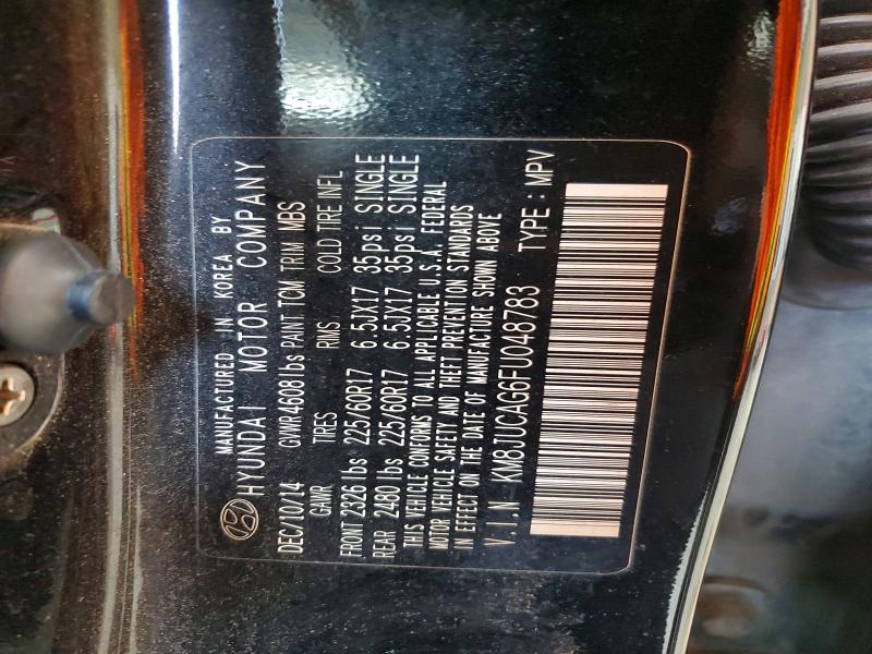 65816536 :رقم المزاد ، KM8JUCAG6FU048783 vin ، 2015 Hyundai Tucson مزاد بيع