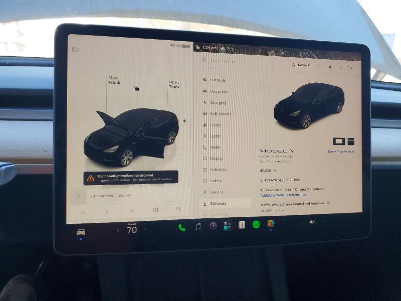 Aukcja sprzedaży 2023 Tesla Model Y, vin: 7SAYGDEE8PF901190, numer aukcji: 62275726