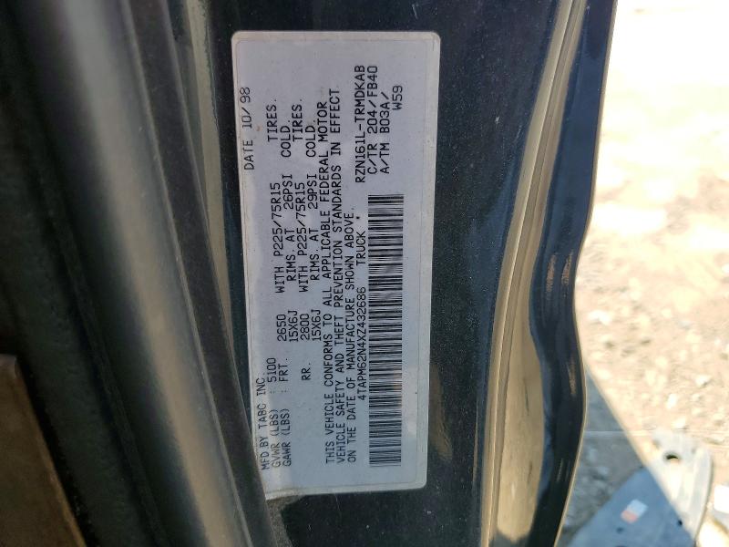 Продажа на аукционе авто 1999 Toyota Tacoma, vin: 4TAPM62N4XZ432686, номер лота: 64145356