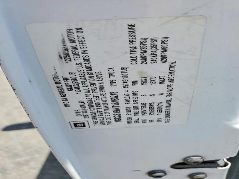 Продажа на аукционе авто 2001 Chevrolet S Truck, vin: 1GCCS19W718163218, номер лота: 64821036