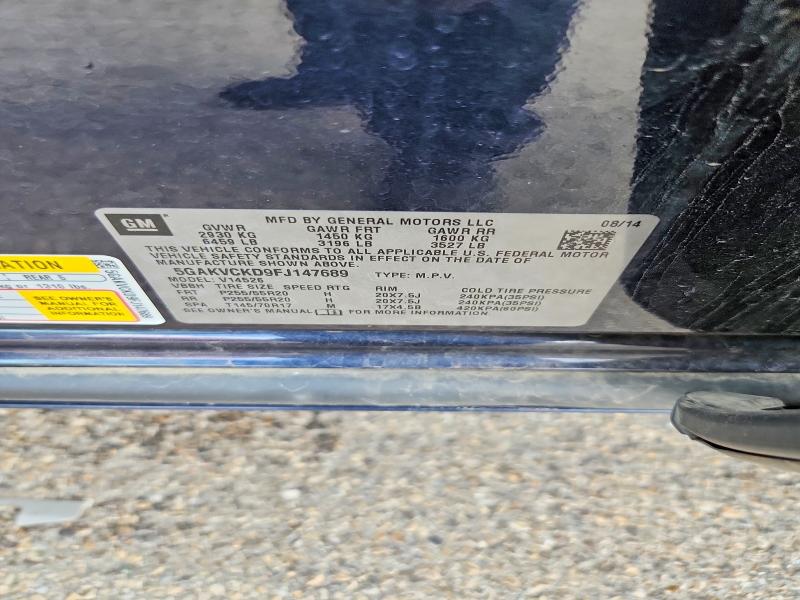 Продаж на аукціоні авто 2015 Buick Enclave, vin: 5GAKVCKD9FJ147689, номер лоту: 66526126