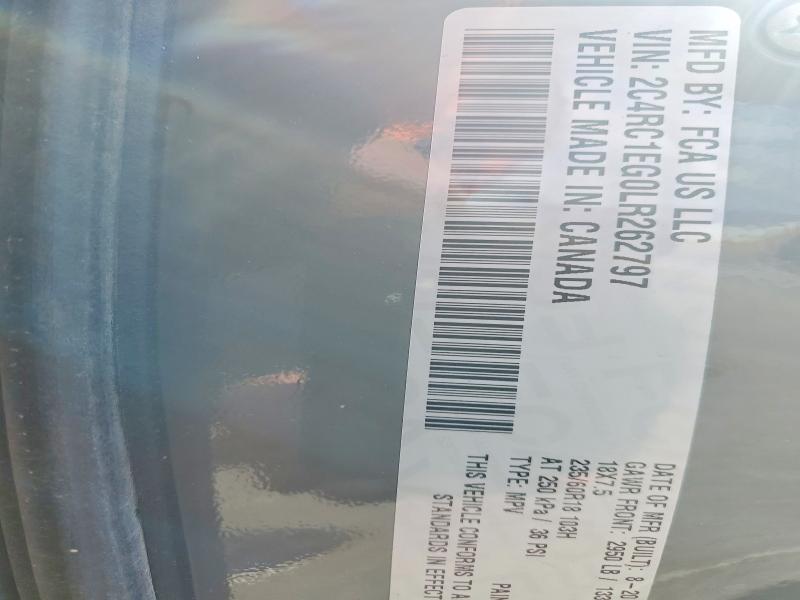 64335556 :رقم المزاد ، 2C4RC1EG0LR262797 vin ، 2020 Chrysler Pacifica مزاد بيع