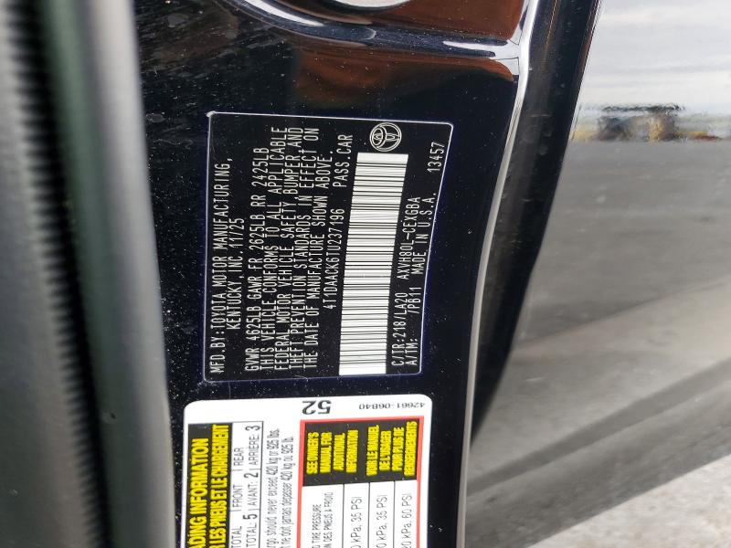 Aukcja sprzedaży 2026 Toyota Camry, vin: 4T1DAACK6TU237196, numer aukcji: 67018106