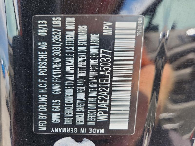 Продаж на аукціоні авто 2014 Porsche Cayenne, vin: WP1AE2A21ELA50377, номер лоту: 65758616
