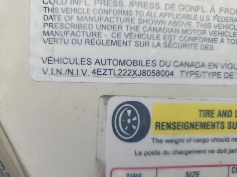 Auction sale of the 2018 Kz Connect, vin: 4EZTL222XJ8058004, lot number: 66177776