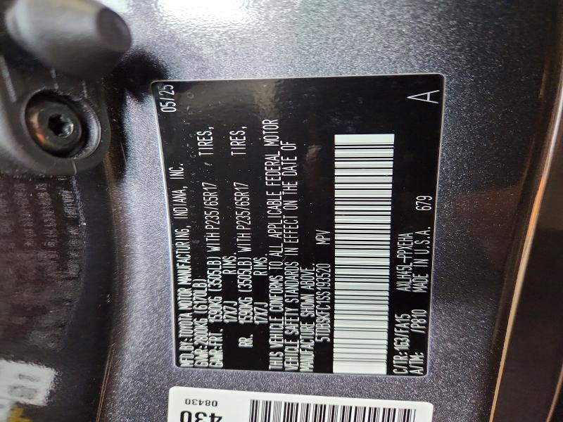 66072696 :رقم المزاد ، 5TDBSKFC1SS193520 vin ، 2025 Toyota Sienna مزاد بيع
