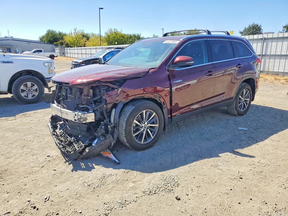 Auction sale of the 2019 Toyota Highlander Hybrid, vin: 5TDJGRFH9KS074812, lot number: 63851606