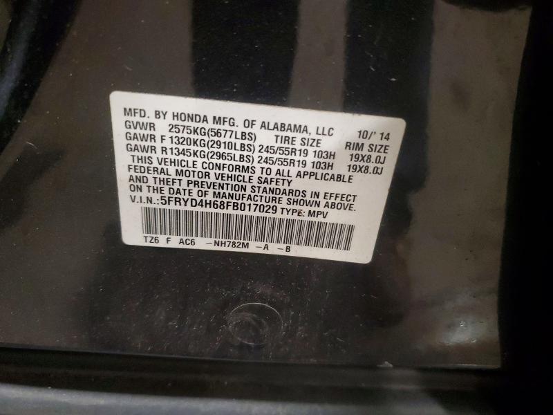 Продаж на аукціоні авто 2015 Acura Mdx, vin: 5FRYD4H68FB017029, номер лоту: 66397386