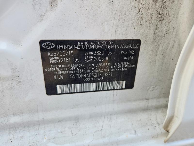 Продажа на аукционе авто 2016 Hyundai Elantra, vin: 5NPDH4AE3GH739291, номер лота: 63940556