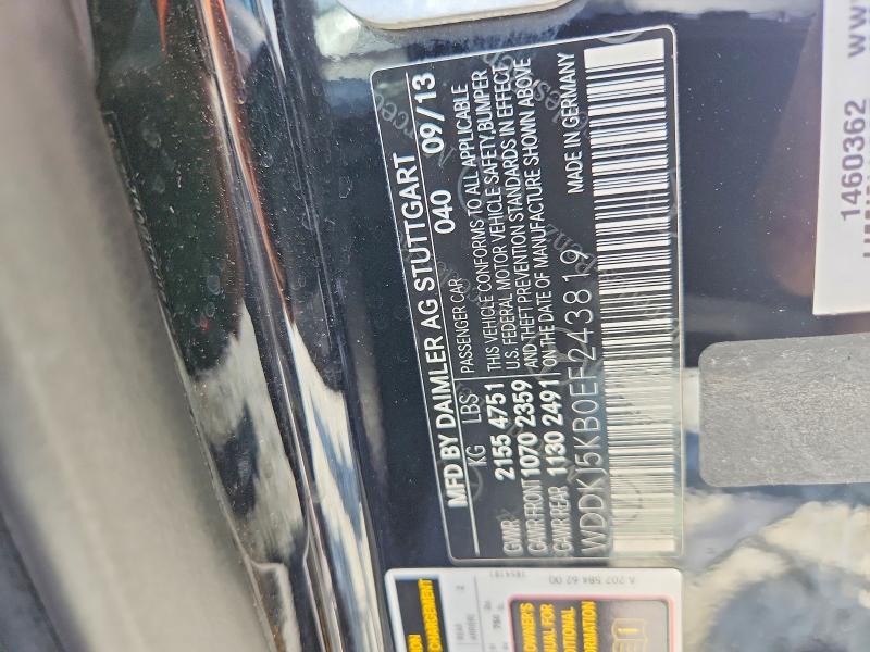 Auction sale of the 2014 Mercedes-benz E, vin: WDDKJ5KB0EF243819, lot number: 64471996