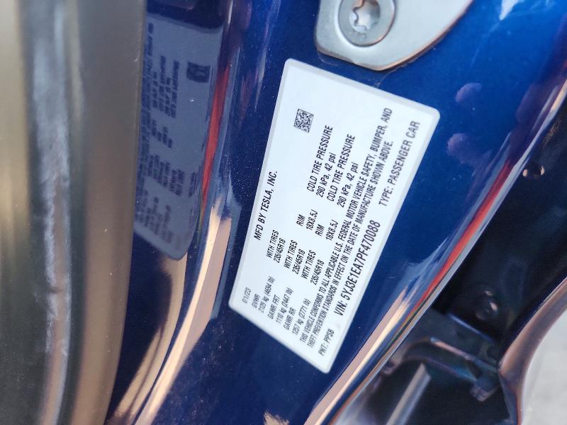Продаж на аукціоні авто 2023 Tesla Model 3, vin: 5YJ3E1EA7PF470088, номер лоту: 67066136