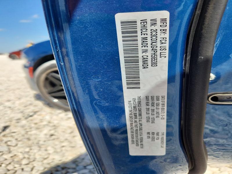 2023 Dodge Charger მანქანა იყიდება აუქციონზე, vin: 2C3CDXJG4PH565383, აუქციონის ნომერი: 64339766