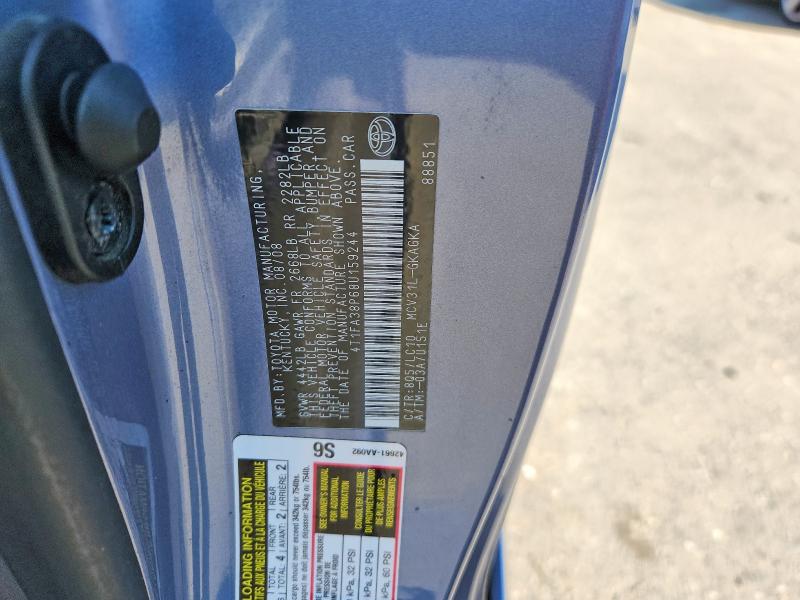 63574576 :رقم المزاد ، 4T1FA38P68U159244 vin ، 2008 Toyota Camry Solara مزاد بيع