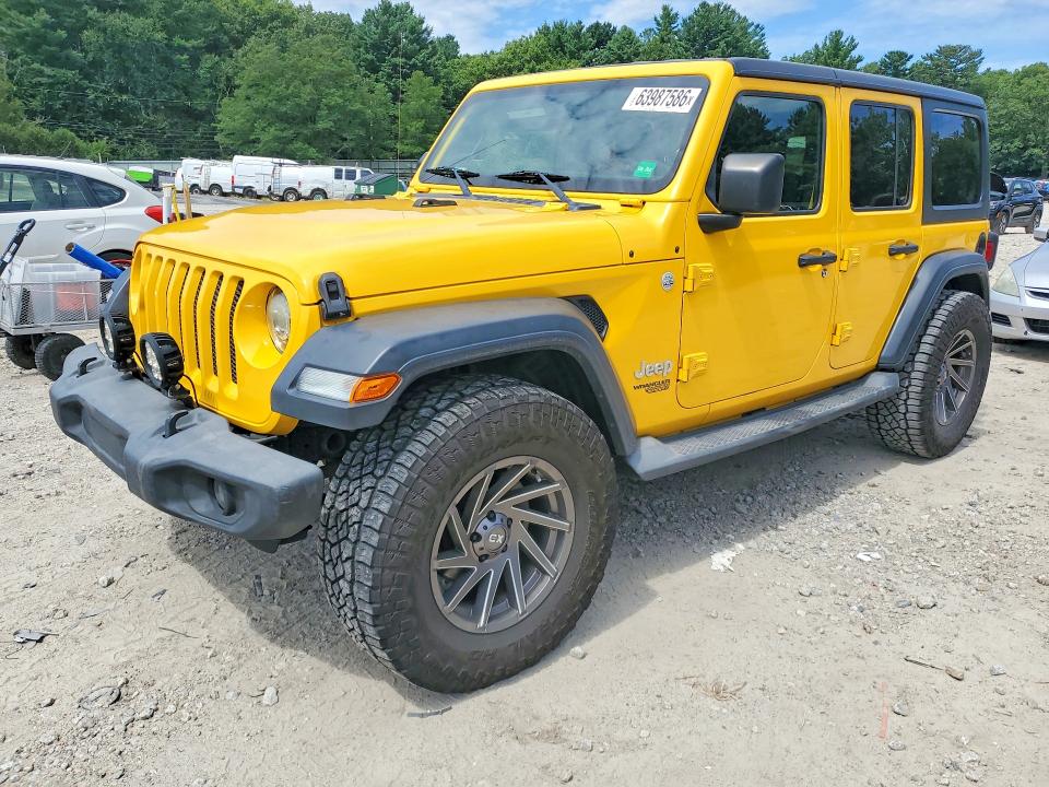 63987586 :رقم المزاد ، 1C4HJXDG6JW297614 vin ، 2018 Jeep Wrangler Unlimited مزاد بيع
