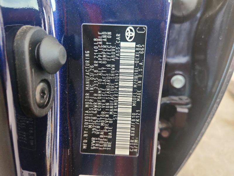 Aukcja sprzedaży 2026 Toyota Corolla, vin: 5YFB4MDEXTP441042, numer aukcji: 66306506