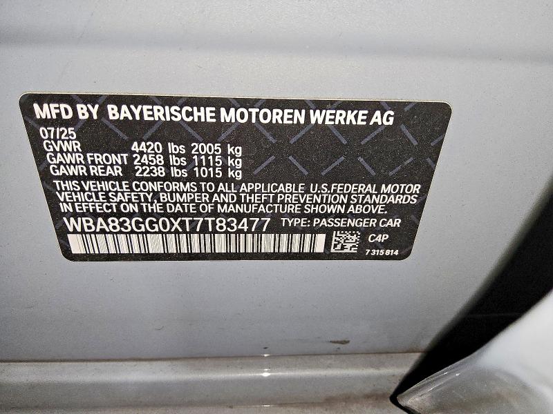 Aukcja sprzedaży 2026 Bmw 228, vin: WBA83GG0XT7T83477, numer aukcji: 64909636