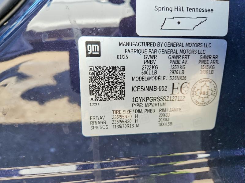 Продажа на аукционе авто 2025 Cadillac Xt6, vin: 1GYKPGRS5SZ127112, номер лота: 63038976