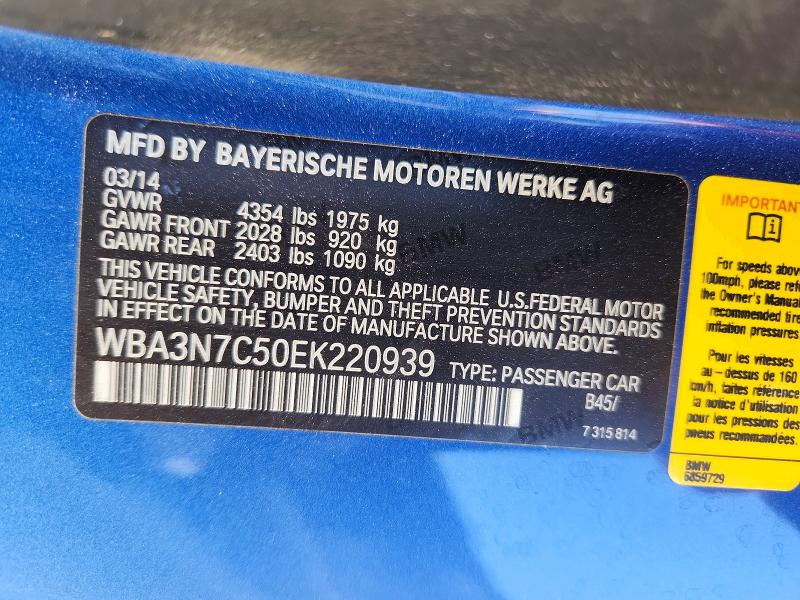 Aukcja sprzedaży 2014 Bmw 428, vin: WBA3N7C50EK220939, numer aukcji: 64289436