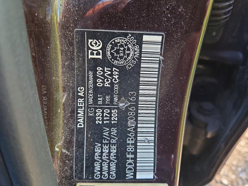 65820566 :رقم المزاد ، WDDHF8HB6AA086163 vin ، 2010 Mercedes-benz E مزاد بيع