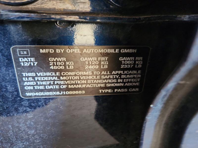 Продаж на аукціоні авто 2018 Buick Regal Tourx, vin: W04GU8SX8J1089883, номер лоту: 66413876
