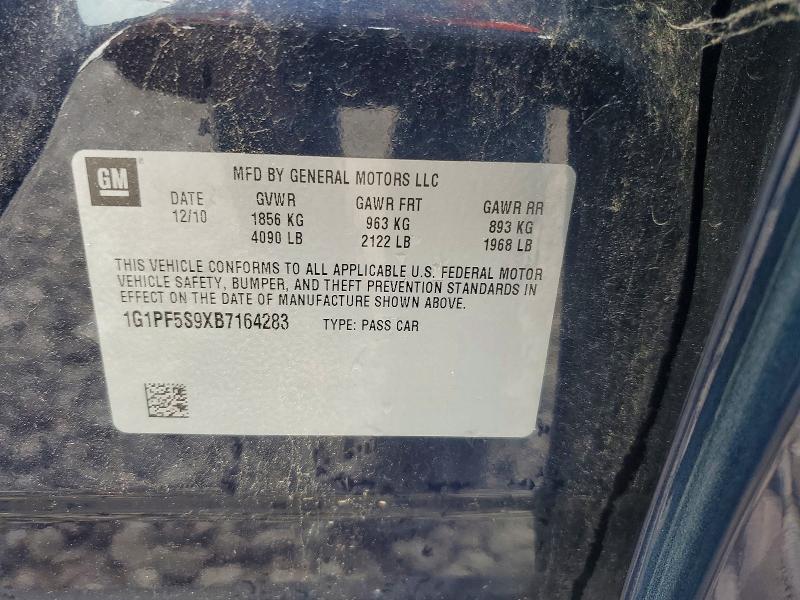 Aukcja sprzedaży 2011 Chevrolet Cruze, vin: 1G1PF5S9XB7164283, numer aukcji: 64297996