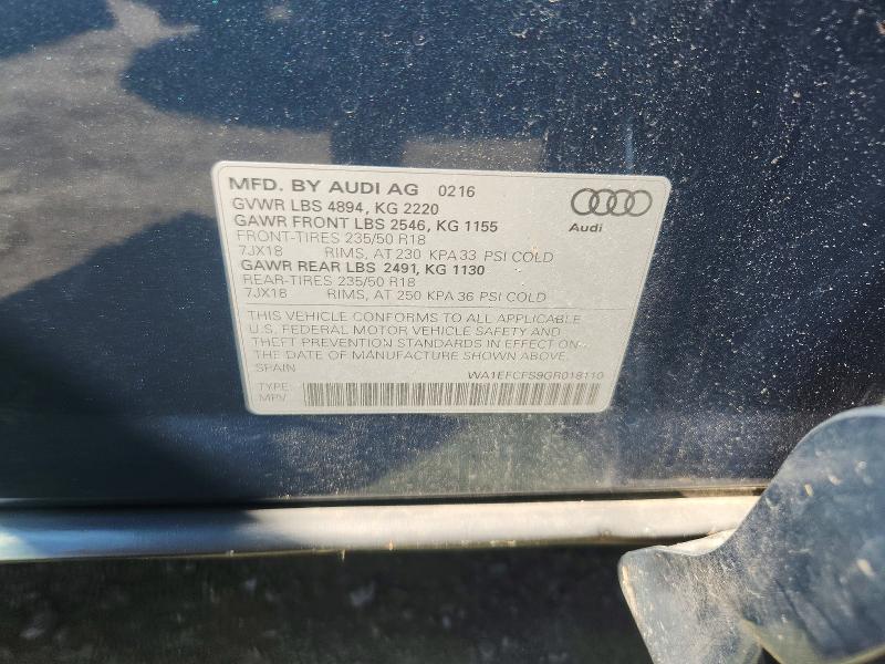 Aukcja sprzedaży 2016 Audi Q3, vin: WA1EFCFS9GR018110, numer aukcji: 64379396