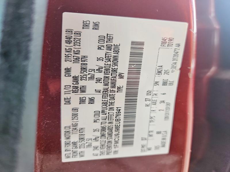 Продажа на аукционе авто 2014 Ford Escape, vin: 1FMCU9J98EUB76941, номер лота: 65572336