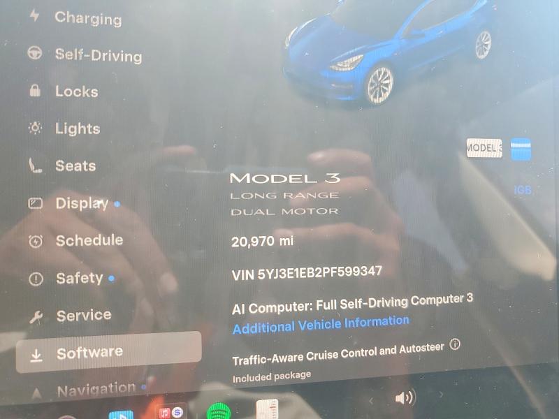 Aukcja sprzedaży 2023 Tesla Model 3, vin: 5YJ3E1EB2PF599347, numer aukcji: 63530906