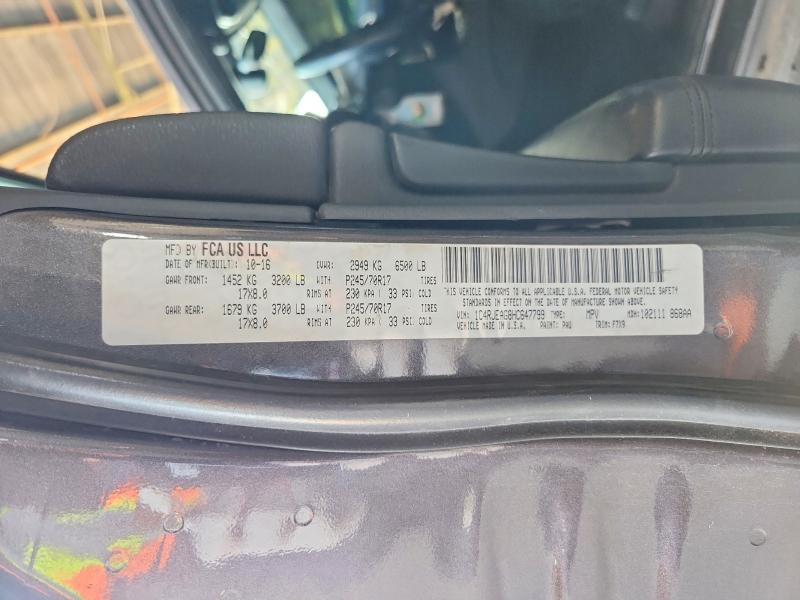 64140936 :رقم المزاد ، 1C4RJEAG8HC647799 vin ، 2017 Jeep Grand Cherokee مزاد بيع