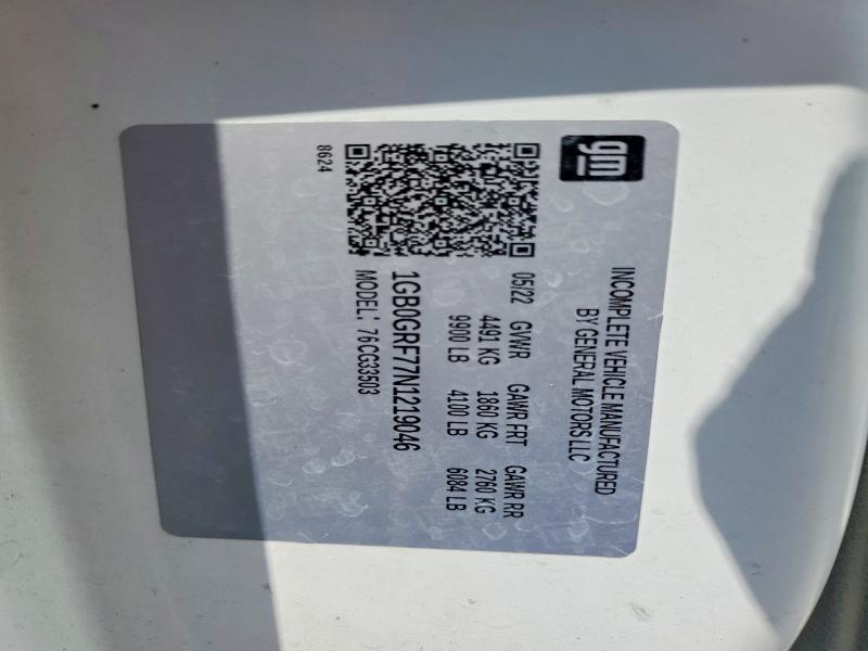 Продажа на аукционе авто 2022 Chevrolet Express G3500, vin: 1GB0GRF77N1219046, номер лота: 65201416