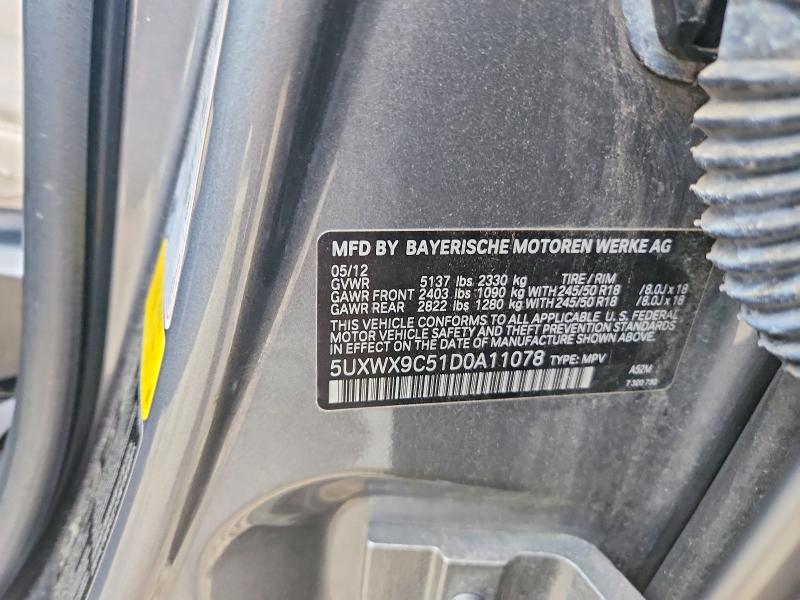 Продаж на аукціоні авто 2013 Bmw X3, vin: 5UXWX9C51D0A11078, номер лоту: 66507966