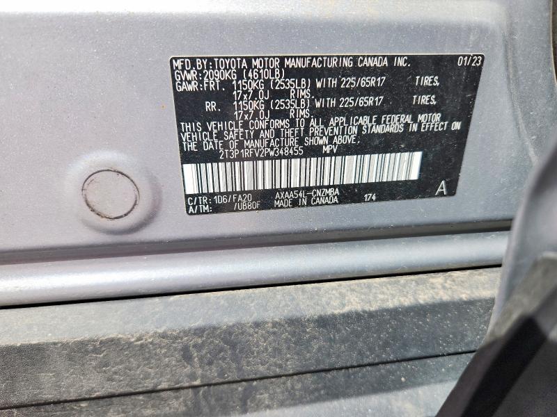 Продаж на аукціоні авто 2023 Toyota Rav4, vin: 2T3P1RFV2PW348455, номер лоту: 65678566