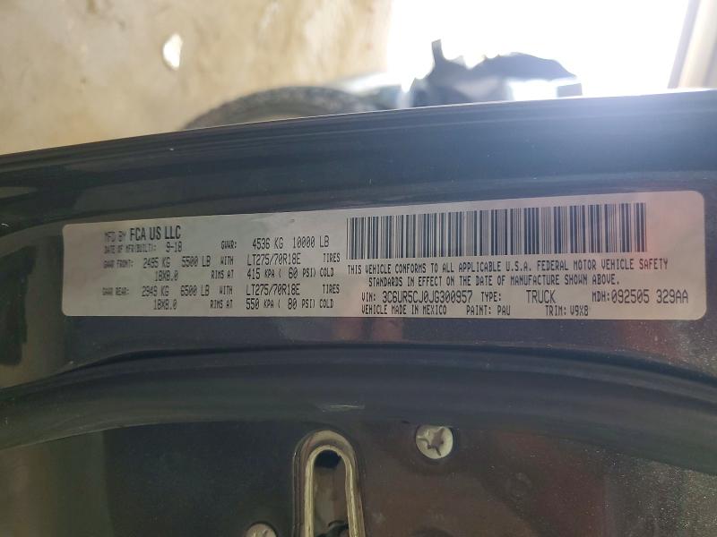 2018 Ram 2500 მანქანა იყიდება აუქციონზე, vin: 3C6UR5CJ0JG300957, აუქციონის ნომერი: 65990606