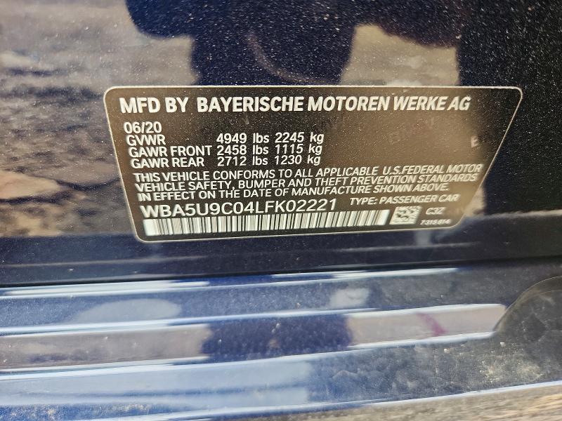 Aukcja sprzedaży 2020 Bmw M340xi, vin: WBA5U9C04LFK02221, numer aukcji: 64680676