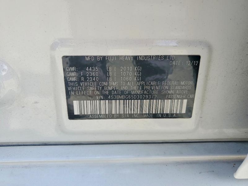 Aukcja sprzedaży 2013 Subaru Legacy, vin: 4S3BMBG65D3029372, numer aukcji: 66028606