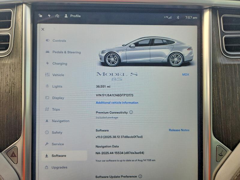 Продажа на аукционе авто 2013 Tesla Model S, vin: 5YJSA1CN8DFP13173, номер лота: 64153566