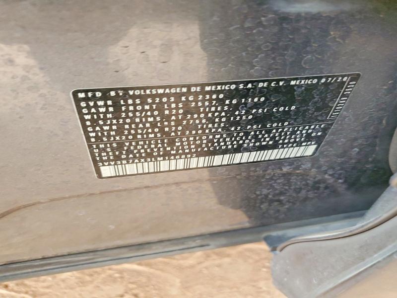 Aukcja sprzedaży 2020 Volkswagen Tiguan, vin: 3VV3B7AX3LM146892, numer aukcji: 63809196
