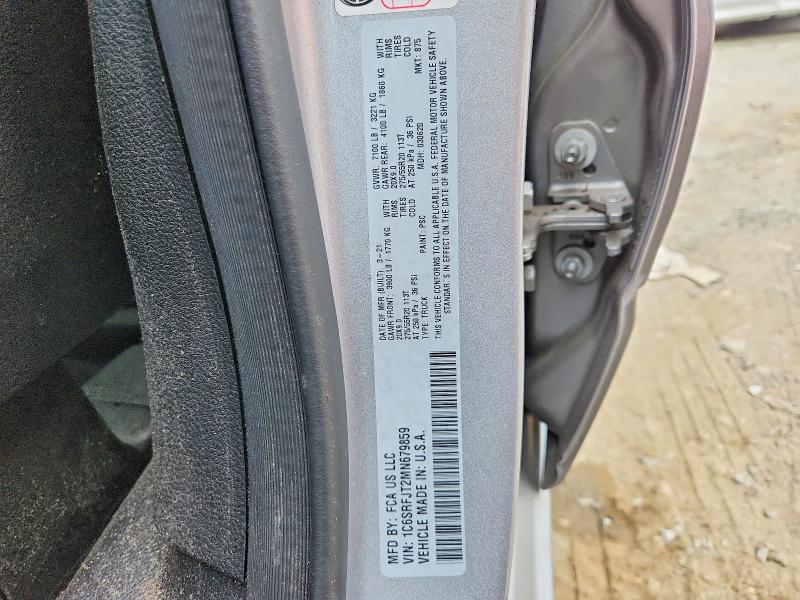 Aukcja sprzedaży 2021 Ram 1500, vin: 1C6SRFJT2MN679859, numer aukcji: 67080766