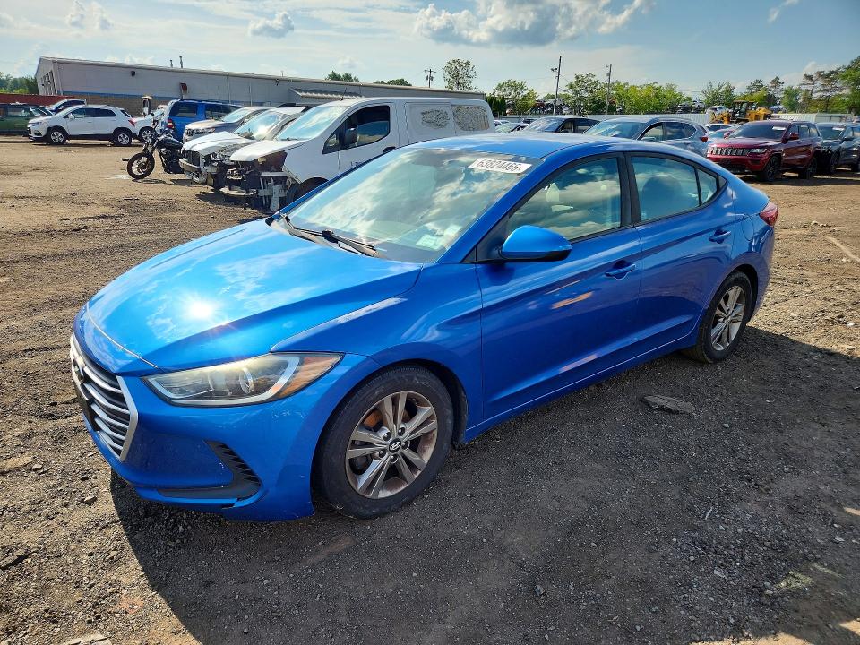 2017 Hyundai Elantra მანქანა იყიდება აუქციონზე, vin: 5NPD84LF1HH130238, აუქციონის ნომერი: 63824466