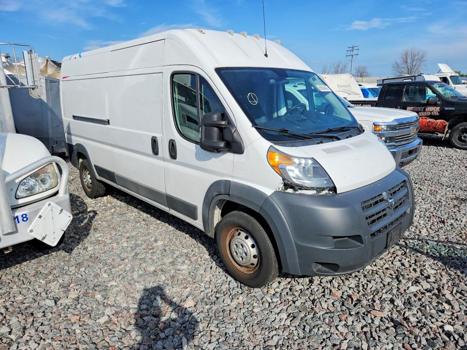 66638406 :رقم المزاد ، 3C6TRVDG9GE129838 vin ، 2016 Ram Promaster 2500 مزاد بيع
