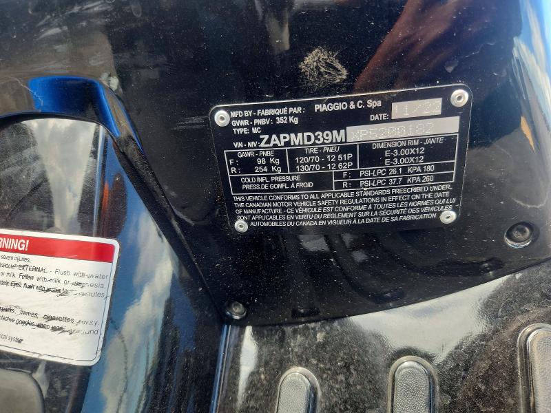 63985406 :رقم المزاد ، ZAPMD39MXP5200182 vin ، 2023 Vespa Gts/sei Giorni مزاد بيع