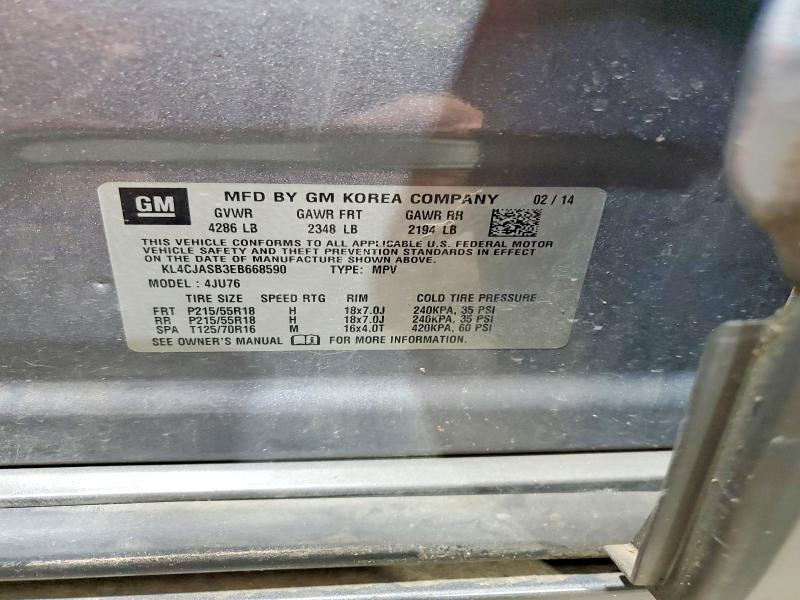 Продаж на аукціоні авто 2014 Buick Encore, vin: KL4CJASB3EB668590, номер лоту: 66284386