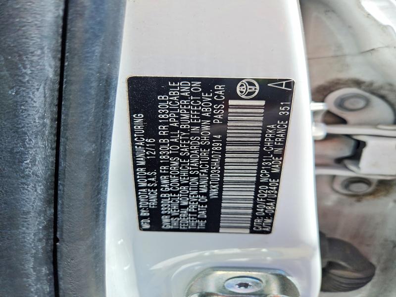 Продажа на аукционе авто 2017 Toyota Yaris, vin: VNKKTUD35HA078914, номер лота: 63556456